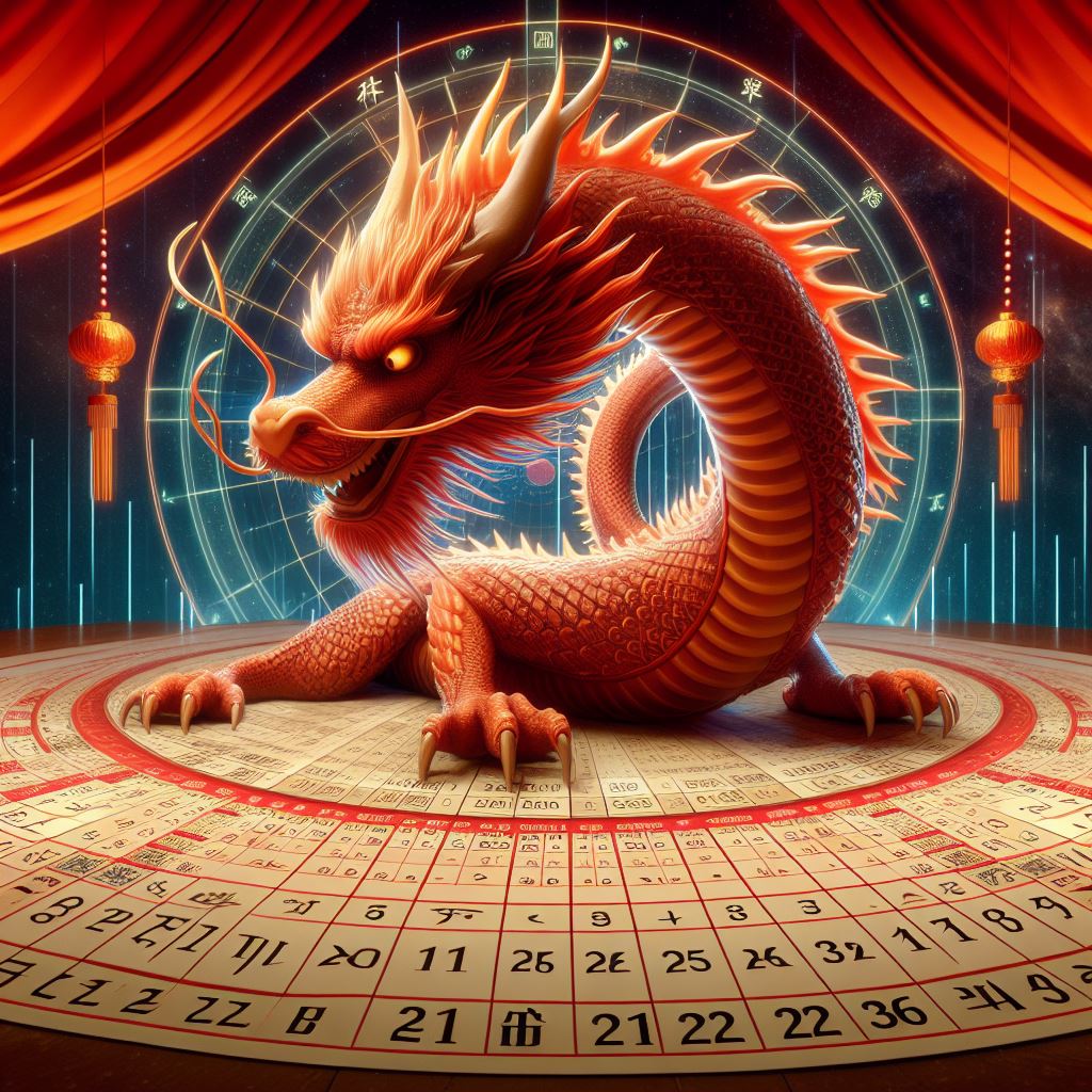 Dragon with numerology chart 1.